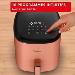 Airfryer - Heteluchtfriteuse - Gezond Koken - 10 Programma's - 5 Liter - Terracotta — thumbnail 2