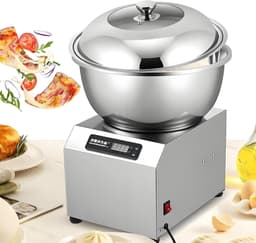 Professionele Kneedmachine - Deegmixer Keukenmachine - Bakken Brood Maken - Dubbele Rotatie Technologie - 5kg/8kg Capaciteit - Zilver — thumbnail 1