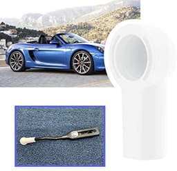 2 stuks vervangende eindkap voor bovenste duwstanggewricht 98656127902, compatibel met Porsche Boxster 986 987 bovenste ondersteuningsbeugel, duwstangkogelgewrichtadapters, wit — thumbnail 5
