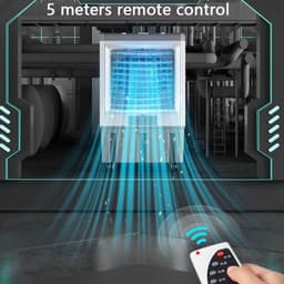 Draagbare Airco - Mobiele Koeler - Zomerse Hitte - 120 Graden Oscillatie - 12 Uur Timer - Wit — thumbnail 3