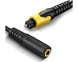 Optische naar AUX Converter - Toslink Adapter - TV Geluid Delen - 192 KHz Sample Rate - Niet gespecificeerd - Zwart
