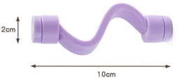 2 stuks-Deursluiting voor wasmachine - Deursteun voor wasmachine - Deurstopper - Ventilatie en geurpreventie - Magnetische sluiting - Wasmachineaccessoires - Geschikt voor wasmachines en drogers - Paars - 10*2*2 cm — thumbnail 2