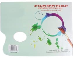 A4 Tear Off Palette Paper - 35 Vellen Wegwerp Mengpapier voor Waterverf, Olieverf en Gouache Kunstbenodigdheden