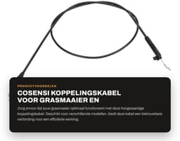 Dailygoods- Remkabel 147,32 cm - Geschikt voor Toro Maaier 20013/20014/20017 - Onderdeelnummer 104-8676 - Duurzaam materiaal - Betrouwbaar en praktisch - Kabel — thumbnail 5
