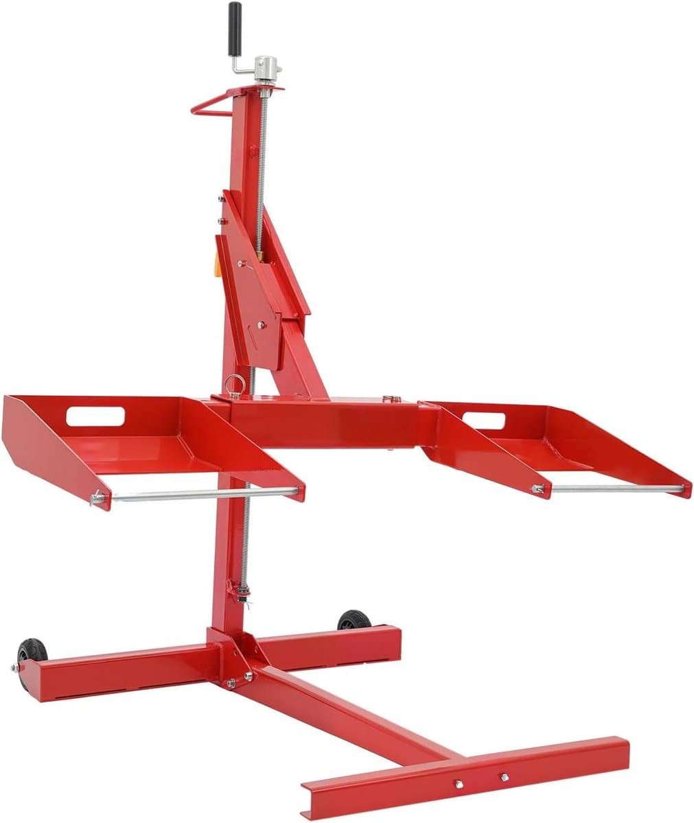 Grasmaaier Hefkrik - Tractor Lift - Reparatie en Onderhoud - Telescopisch Verstelbaar - Tot 204 kg - Zwart — afbeelding 1