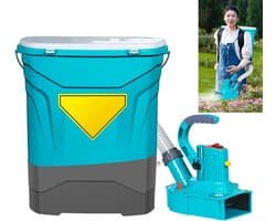 Elektrische Gazonstrooier - Rugstrooier Zaadstrooier - Gazon Onderhoud - Draadloos Lichtgewicht Ontwerp - 25 kg - Zwart
