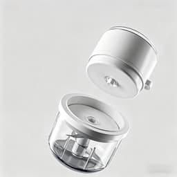 Elektrische Mini Chopper - Keuken Gadget - Snel Ingrediënten Hakken - Draadloos Gemak - 350 ml Capaciteit - Wit — thumbnail 4