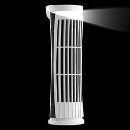 Torenventilator - Bladeless ventilator - Persoonlijke verkoeling - Stille werking - 27 cm hoog - Wit — thumbnail 1