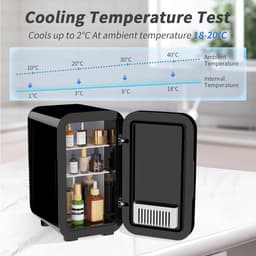 Innovastore Minikoelkast - Koelkast - Minibar - Thermo-elektrische koelkast - Koel- en verwarming - 6liter - 220-240V - Wit — thumbnail 4