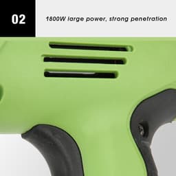 1800W Electric Nail Gun Electric Nail Mine Ergonomic Soft Grip Cord Nag with 30/min Nail Speed High Strength Aluminum Alloy for Hold — thumbnail 2