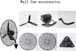 Muurventilator - Wandmodel - Ruimte Koelen - 90 Graden Oscillatie - 80cm - Zwart — thumbnail 5