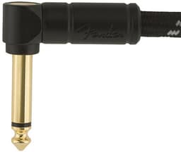 Fender Gitaarkabel Deluxe Series Black Tweed 3 Meter Recht/Haakse Pluggen 0990820090 — thumbnail 2