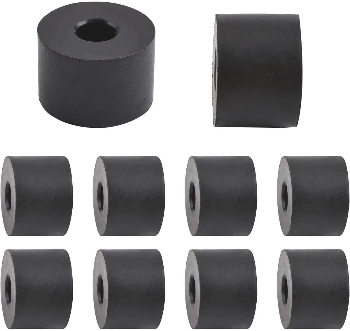 aladdien - Multifunctionele Rubberen Afstandhouder - Trillingsdemping - 1,9 cm Dikte - Zwart - Rubberen Huls - Ideaal voor Meubilair en Apparaten — afbeelding 1