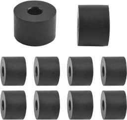 aladdien - Multifunctionele Rubberen Afstandhouder - Trillingsdemping - 1,9 cm Dikte - Zwart - Rubberen Huls - Ideaal voor Meubilair en Apparaten — thumbnail 1