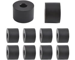 aladdien - Multifunctionele Rubberen Afstandhouder - Trillingsdemping - 1,9 cm Dikte - Zwart - Rubberen Huls - Ideaal voor Meubilair en Apparaten