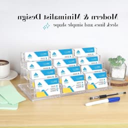 Transparante Acryl Visitekaartjeshouder met 12 Compartimenten voor Bureau, Receptie en Tentoonstellingen — thumbnail 4
