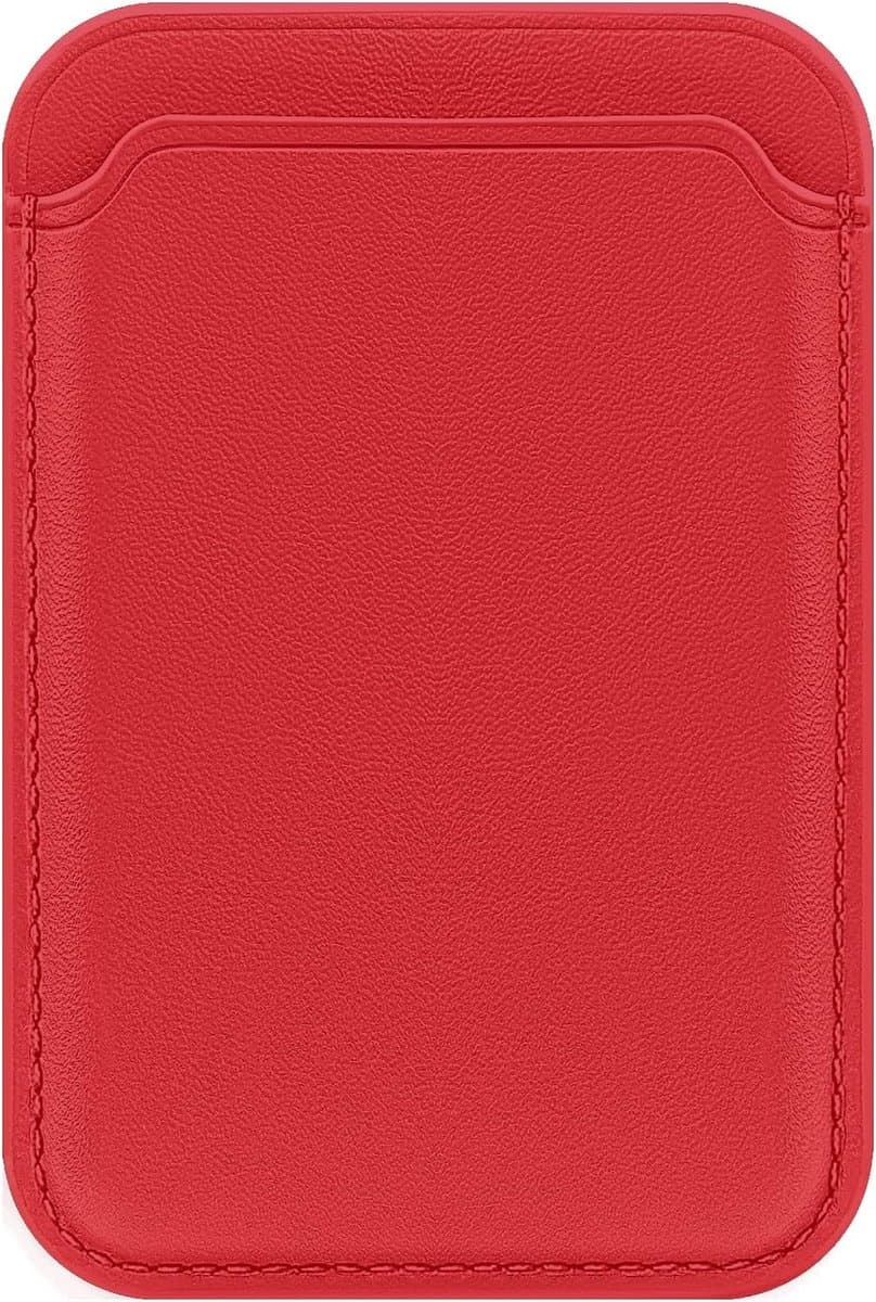RFID Kaarthouder met Mag-Safe voor iPhone 12/13/14 Mini/Plus/Pro/Max, Rood, Minimalistisch Ontwerp en Veiligheid — afbeelding 1