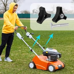 Grasmaaier handvat bouten - set van 4 - driehoek handvat knop moer schroef — thumbnail 5