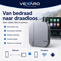 Vexaro CarPlay AI Box – Android 12 – Draadloze CarPlay & Android Auto – 4GB/32GB – YouTube, Netflix, TikTok — thumbnail 4
