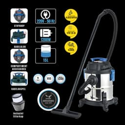 DYNA® Karcher - Karcher Stofzuiger - Bouwstofzuiger - Festool Stofzuiger - Bouwstofzuiger Zonder Zak - Zilver - 17cm x 3cm x 12cm — thumbnail 3