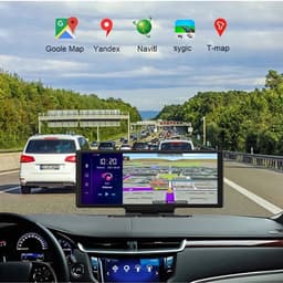 Dashcam voor Auto - 10.26” Dashcam ADAS GPS Navigatie - Android 8.1 - Remote Monitor & Rijassistentie - 2G met 6m RCC - Zwart — thumbnail 2