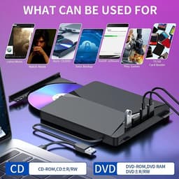 Externe DVD Brander - CD RW Station - Bestanden Archiveren - USB 3.0 Type-C — thumbnail 5