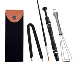 Mechanische Toetsenbord Switch Puller Kit met Keycap Puller, Switch Clamp en Smeerpennen voor Gemakkelijk Gebruik (Zwart)