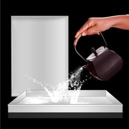 Wasmachine Afvoerpan - Lekbak Wasmachine - Waterschade Voorkomen - Roestvrij Staal - 08 mm dik - Zilver — thumbnail 3