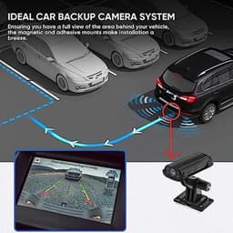 Achteruitrijcamera, 150 graden hitch guide, magnetische lijm, 100% waterdichte hitch camera met bewegingsdetectie real-time monitor voor RV vrachtwagen aanhangwagen — thumbnail 4