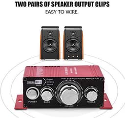 Car HiFi Audio Stereo Amplifier, 12V 2 Channel Digital Audio Amplifier voor Auto — thumbnail 5