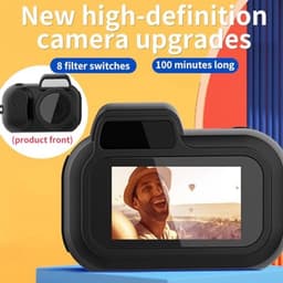 Mini Digitale Camera, 1080P 2MP Kleine Video Camera Met Kleuren Scherm, Polsband, 160 Graden Groothoek, Draagbare Video Recorder Voor Tieners Studenten — thumbnail 5