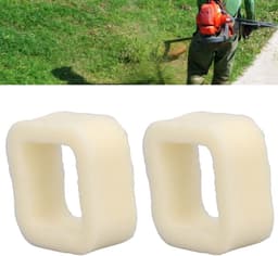 Dailygoods- Luchtfilter 2 Stuks - Polyestervezel - Lage Initiële Weerstand - Herbruikbaar - Groot Filterontwerp - Verbeterde Prestaties - Maaierfilter — thumbnail 2