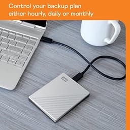 Externe Harde Schijf - Draagbare Opslag - Bestanden Opslaan - Hardware Versleuteling - 2 TB - Zilver — thumbnail 2