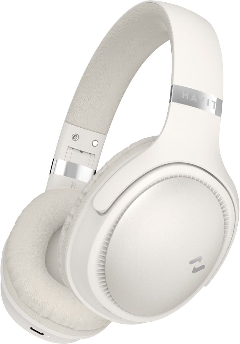 Havit H630HT Draadloze Over-ear Koptelefoon - Beige - Opvouwbare Koptelefoon met 36 uur batterij & Multifunctionele Knoppen — afbeelding 1