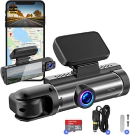 Dashcam voor Auto - Dual - Camerabewaking - Full HD - Zwart — thumbnail 1