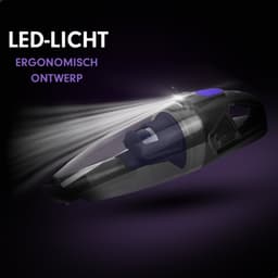 AG360 Handstofzuiger Kruimeldief - Deep Purple - Stil - Snoerloos - Extreem Krachtige Kruimelzuiger Draadloos - Waterzuigend - 100W Krachtige Zuigkracht - Voor Thuis & Auto - HEPA filter - Compact - Geschikt voor Huisdierharen — thumbnail 2