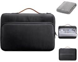 360 Protective Laptop Carrying Case compatible with 14-inch MacBook Pro M4/M3/M2/M1 Pro/Max 2025-2021, 12.9-13 Inch iPad Pro/Air, Water-Resistant MacBook Accessory Bag Sleeve