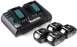 Makita DLM 432 PM4 accu grasmaaier 36 V ( 2x 18 V ) 43 cm borstelloos + 4x accu 4.0 Ah + dubbele lader — thumbnail 5