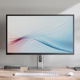 Alogic Clarity Max 32 monitor (UHD 4K) – USB-C voor video en 65W laptop opladen – QD achtergrondverlichting – VESA Mount Compatibel - Grijs — thumbnail 4