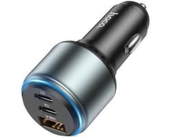 Hoco NZ9 95W Fast Charge Auto Snellader met PD en QC Zwart
