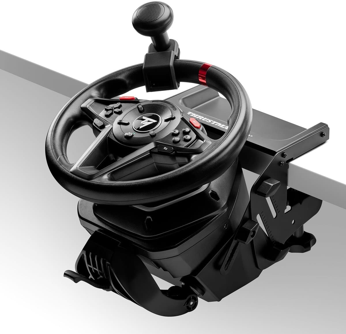 Thrustmaster T128-P SimTask Pack - Racestuur & Pedaalset - Inclusief SimTask Steering Kit - Force Feedback - Compatibel met PS5, PS4 & PC — afbeelding 1
