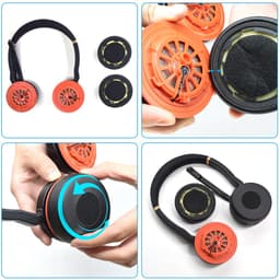 Oorkussens Geschikt voor Jabra Evolve 75 / 75+ / 75 UC / 75MS — thumbnail 2