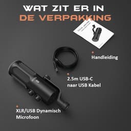 FIFINE - TANK3 - USB / XLR Studio Microfoon - Geschikt voor PC/PS4/PS5 - RGB - Podcast - Gaming - Streaming - Zwart — thumbnail 5