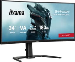 iiyama G-Master GCB3484WQSU-B1 Red Eagle - 34 inch - WQHD - VA - 180 Hz - Verstelbaar - Curved — thumbnail 1