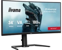 iiyama G-Master GCB3484WQSU-B1 Red Eagle - 34 inch - WQHD - VA - 180 Hz - Verstelbaar - Curved