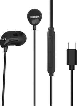 Philips In-Ear koptelefoon TAE2146BK - Clear Sound - Bekabeld - Remote met microfoon - USB-C - Zwart — thumbnail 3