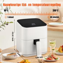 Mini-Heteluchtfriteuse - Airfryers - Airfryer xxl - Wit - 26 x 21cm x 28cm — thumbnail 2