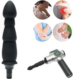 Fascia gun kop zwart silicone - 18mm adapter - waterproof design - activeert spieren en versnelt herstel - ShopVlot — thumbnail 3