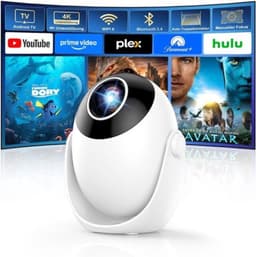 Mini Beamer Draagbaar - 1280 x 720 Resolutie - LED Technologie - WiFi 6 En Bluetooth 5.4 - Voor Gaming En Thuisbioscoop — thumbnail 1
