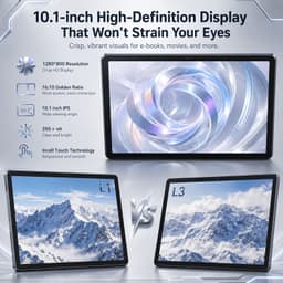 Tablet 10,1 Inch – Android 16 Tablet met 20GB RAM en 64GB Opslag – 6000mAh – WiFi – USB-C — thumbnail 4